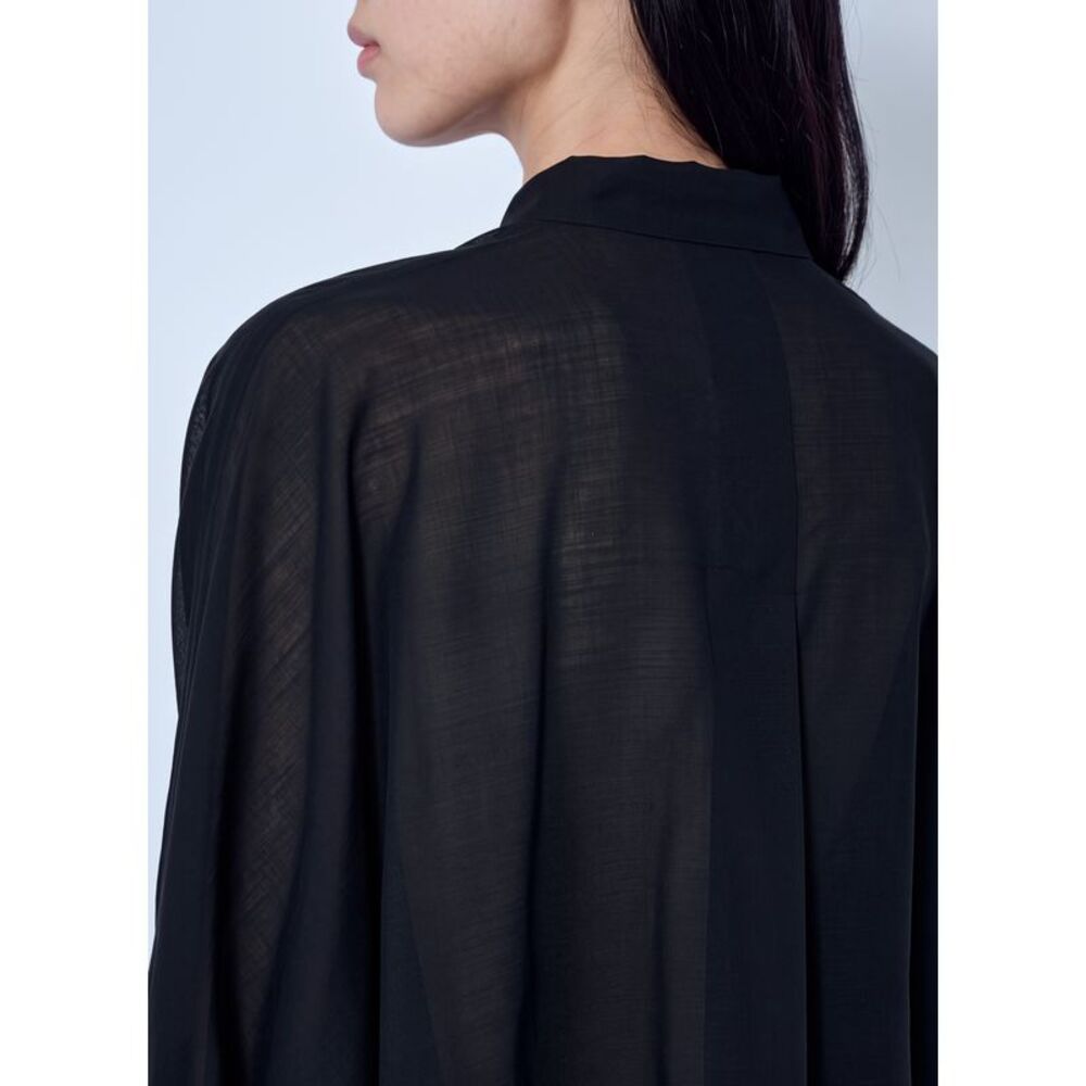 Issey Miyake Women Sheer Wool Shirt - Picture 6 of 6